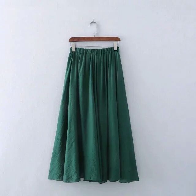 Buy online Green Silk Blend Flared Skirt from Skirts, tapered pants &  Palazzos for Women by Jabama for ₹1709 at 43% off | 2024 Limeroad.com