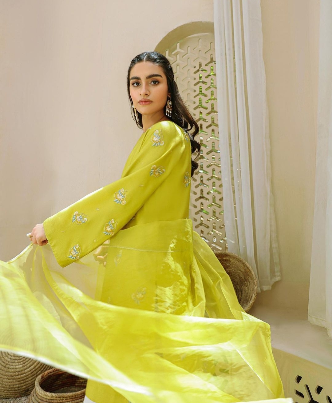 Lemon Color Suit Set With Dupatta – Nirbani
