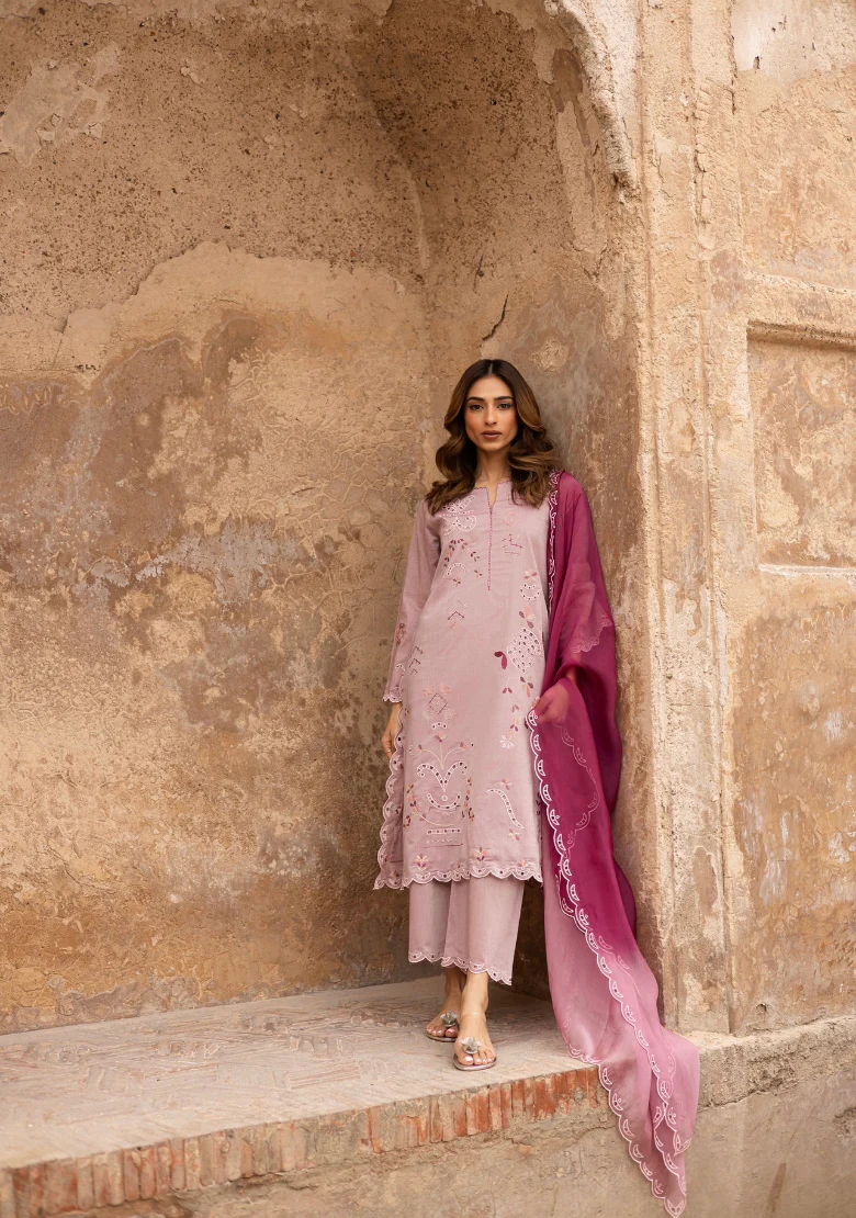 Ranya Embroidered Suit set With Dupatta