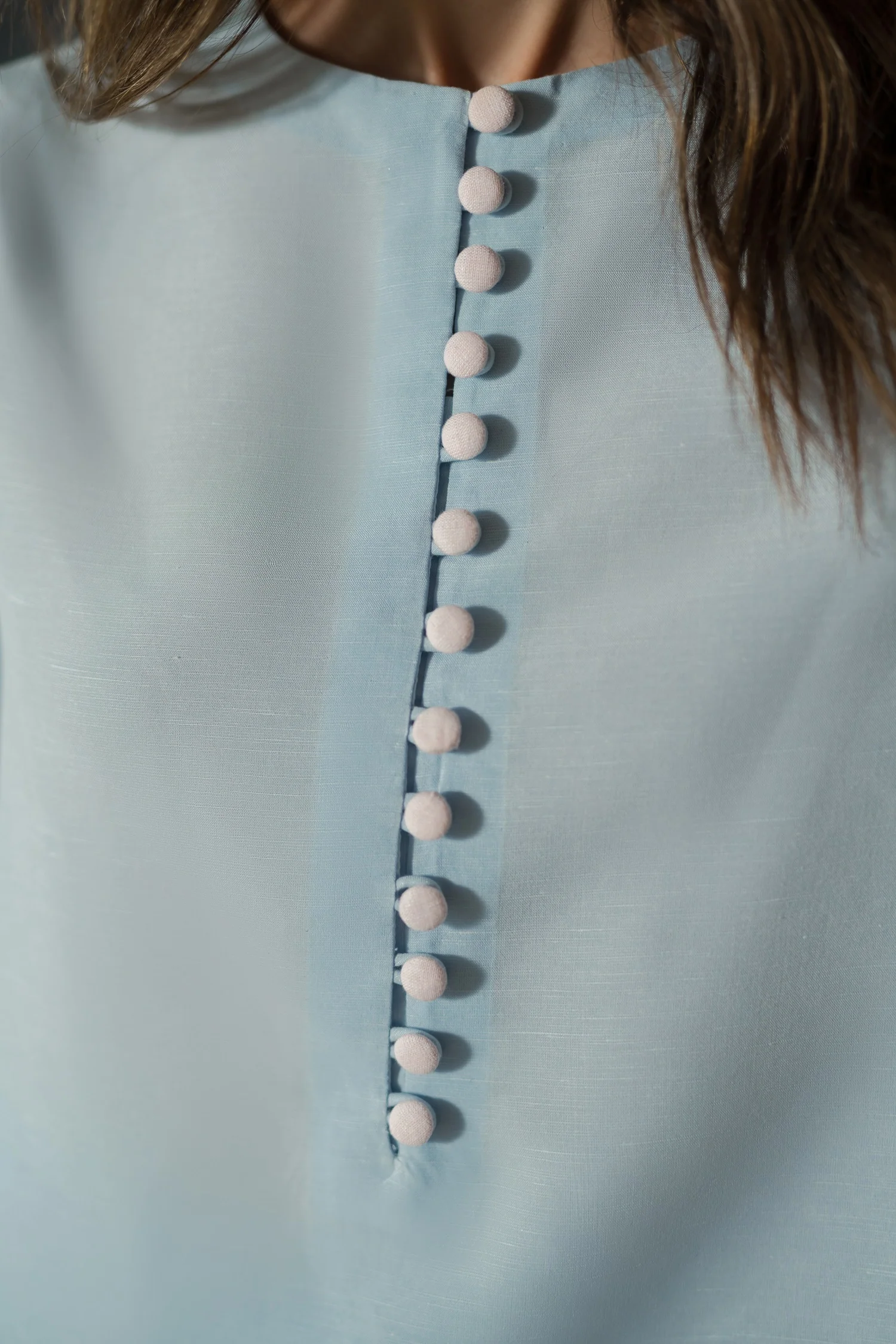 Tahiti Blue Kurta With Pant Set - Image 3