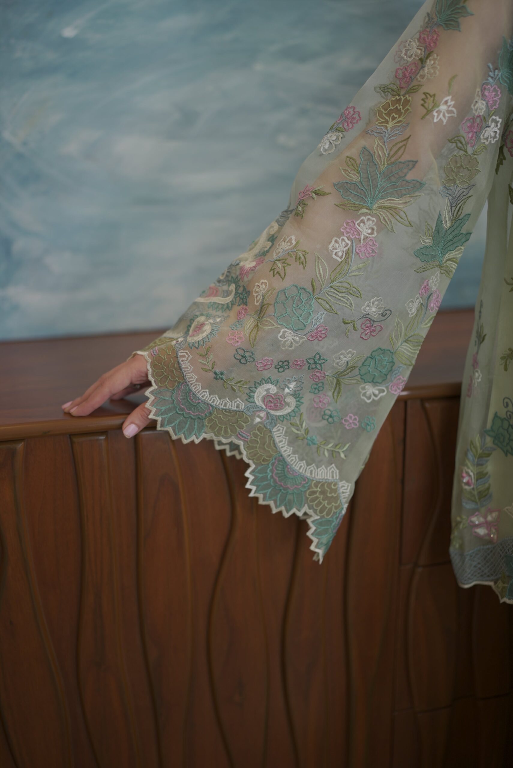 Sea Glass Embroidered Set - Image 5