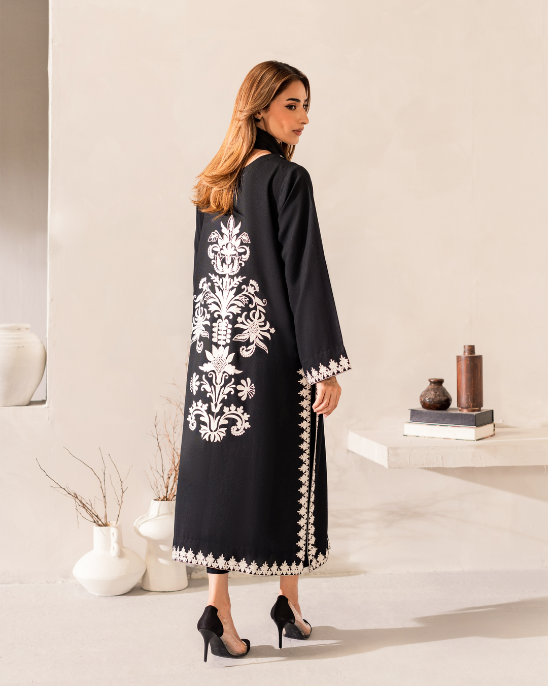 Salina Embroidered Suit Set With Dupatta
