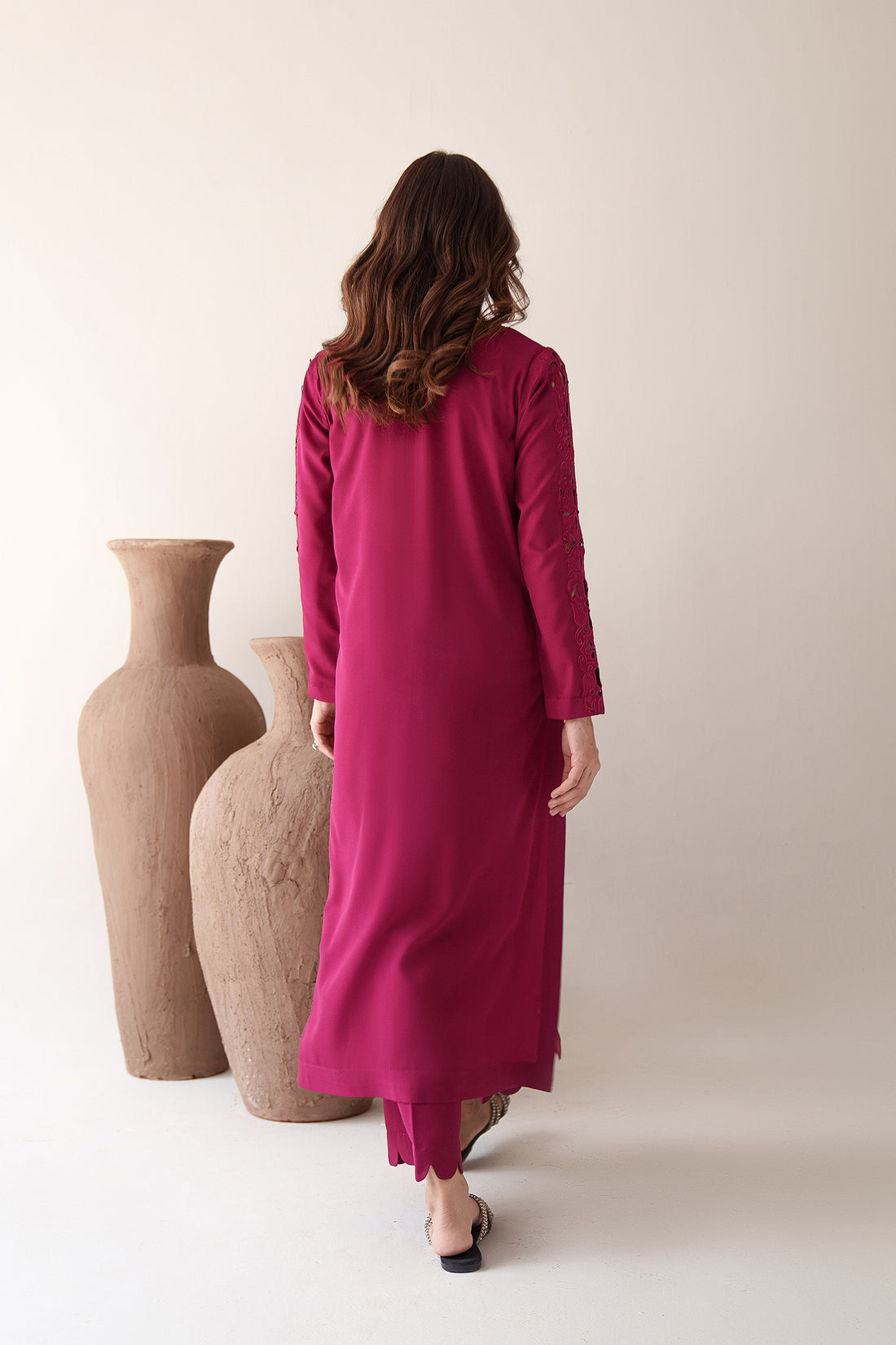Scarlet Cotton Kurta With Pant set - Image 5