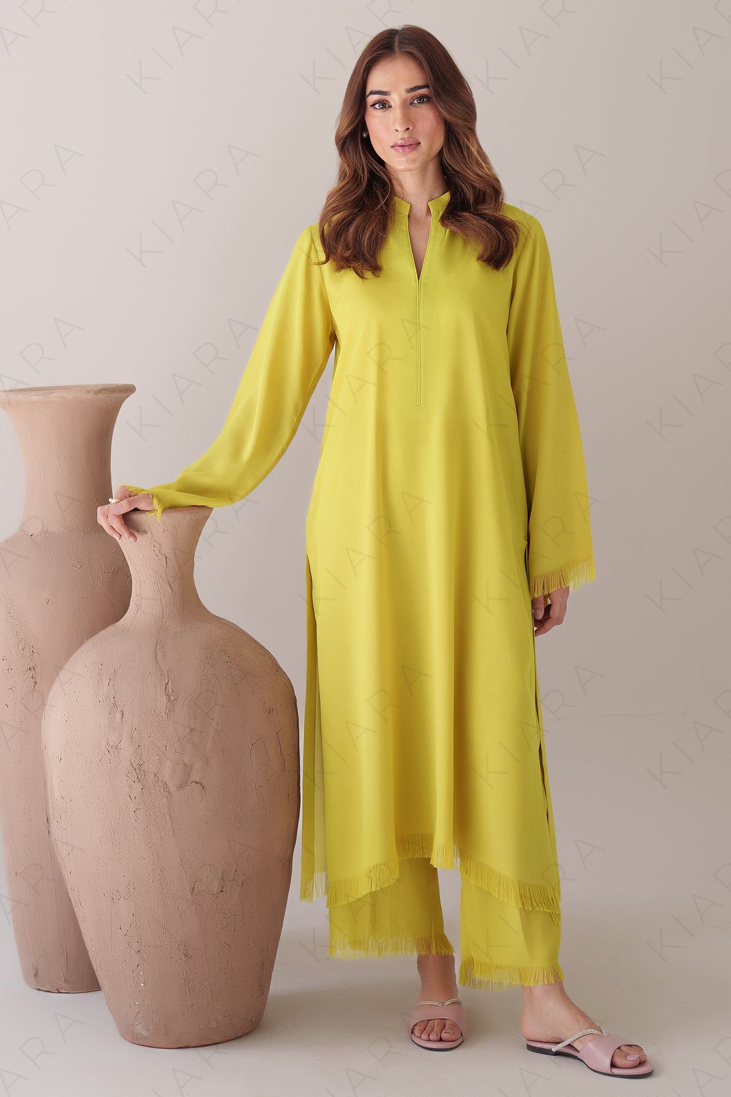 Gilded Cotton Kurta With Pant Set