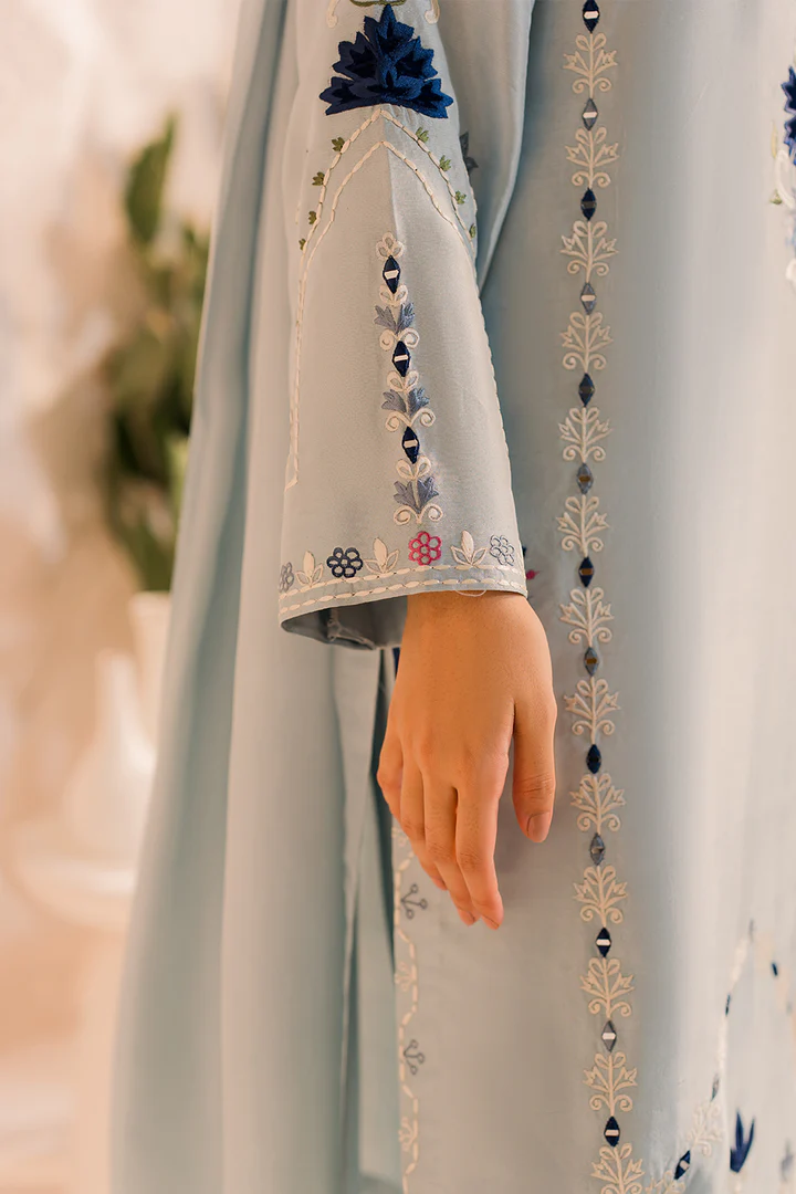 Elsa Embroidered Suit Set With Dupatta - Image 8