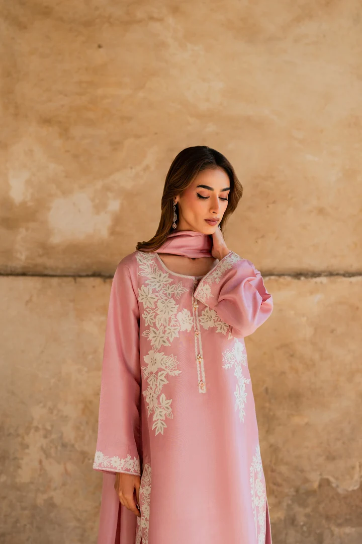Mirha Embroidered Suit set with Dupatta - Image 5