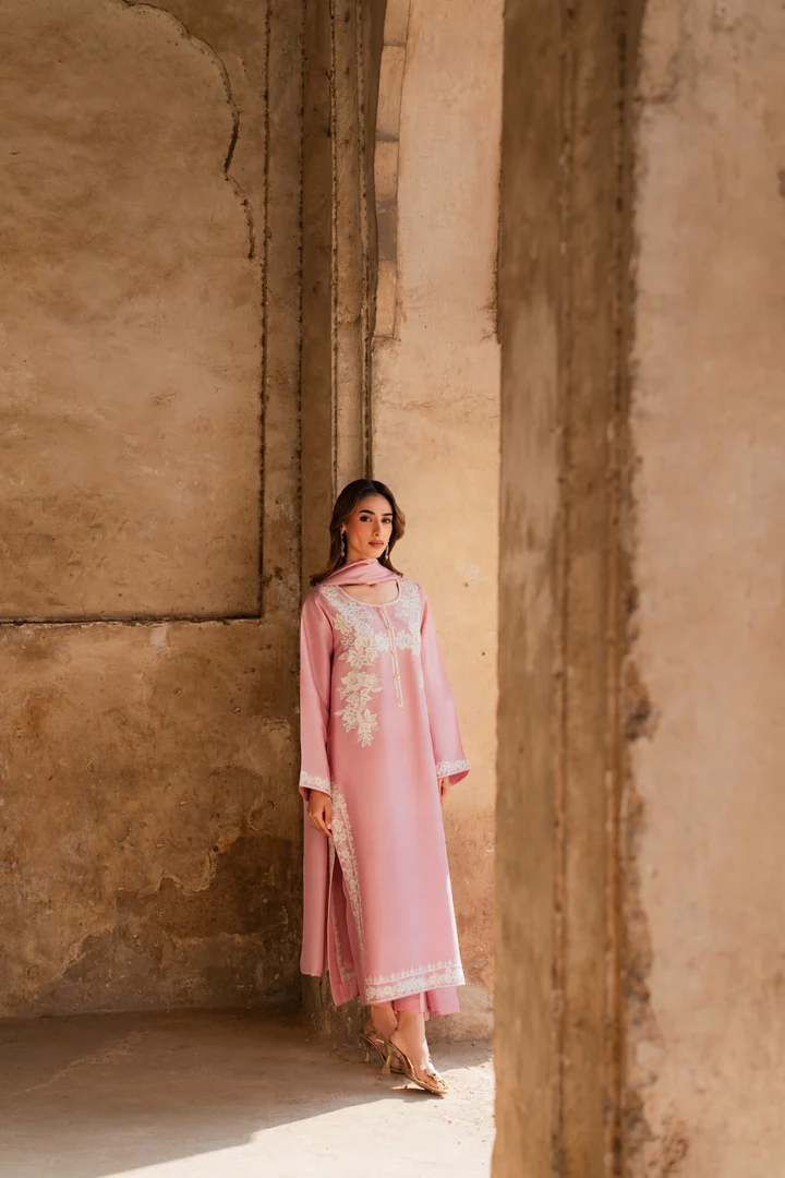 Mirha Embroidered Suit set with Dupatta - Image 3