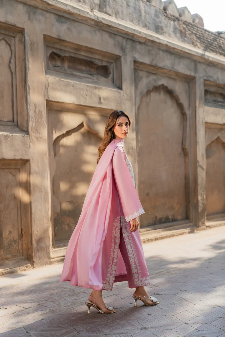 Mirha Embroidered Suit set with Dupatta - Image 12